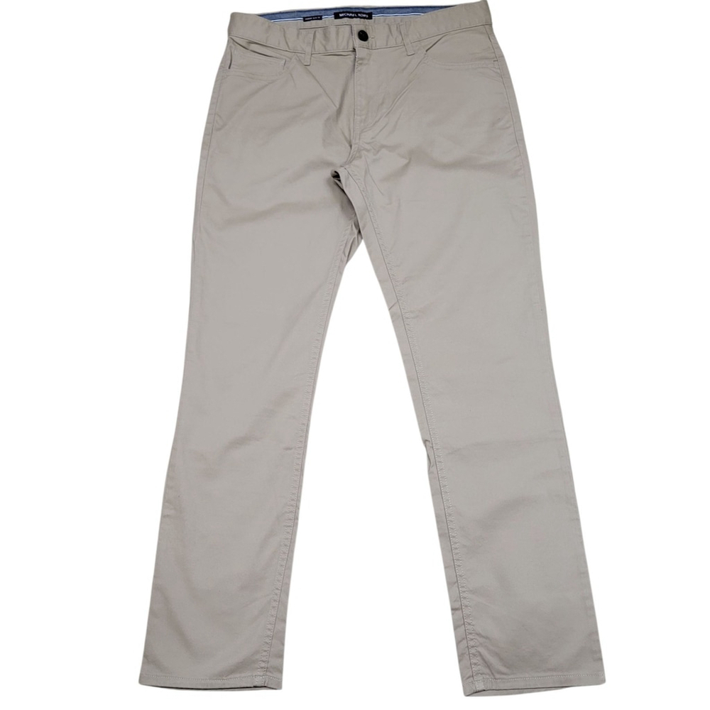 Michael Kors Parker Slim Fit Straight Jeans Men's 32/30 Tan 5-Pocket